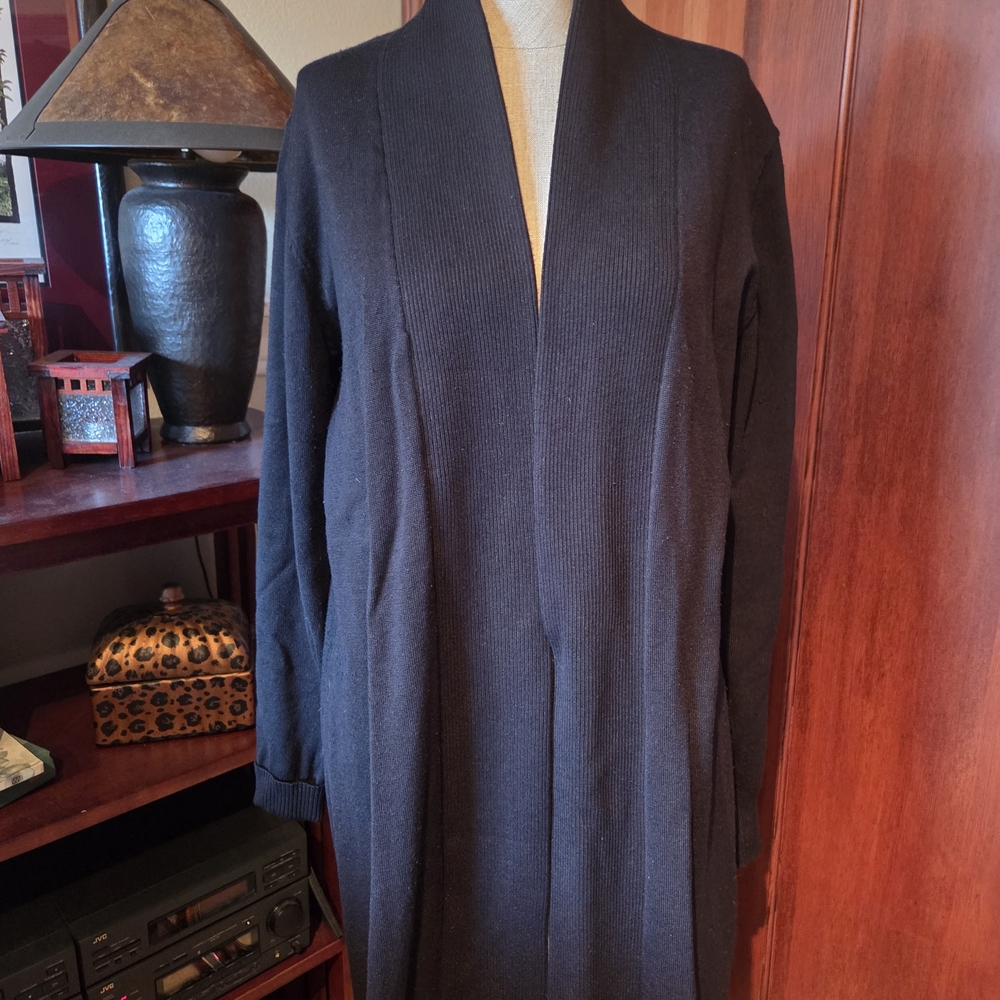 Elegant Black Women's Cardigan